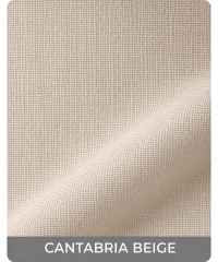 Muestra del tejido Cantabria Beige para cortinas tradicionales a medida