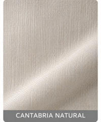 Muestra del tejido Cantabria Natural para cortinas tradicionales a medida