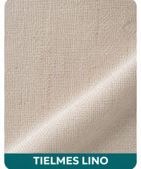 Muestra del tejido Tielmes Lino para cortinas tradicionales a medida