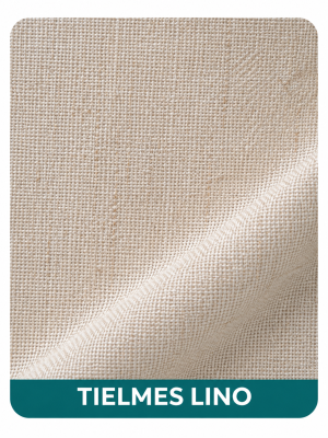 Muestra del tejido Tielmes Lino para cortinas tradicionales a medida